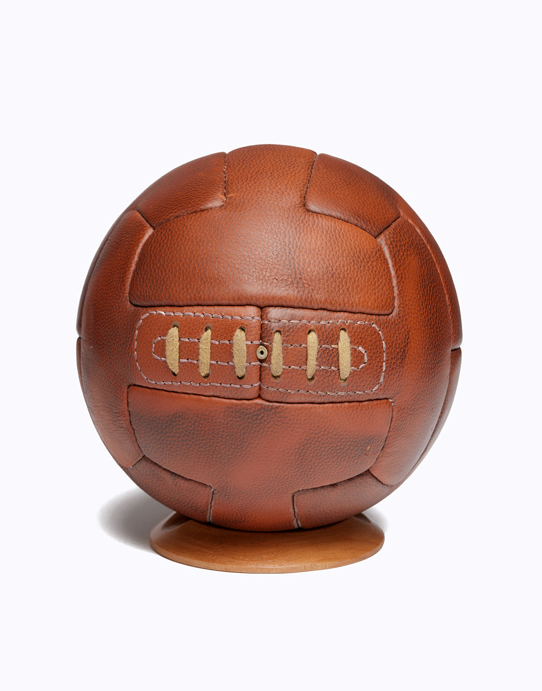FB600 / BALLON FOOT CUIR VÉRITABLE OLD SCHOOL