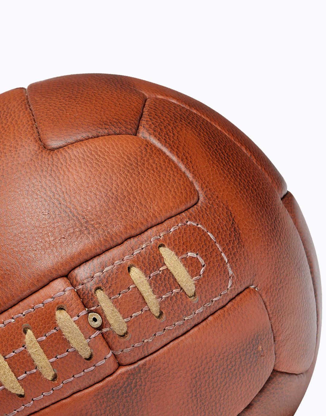 FB600 / BALLON FOOT CUIR VÉRITABLE OLD SCHOOL